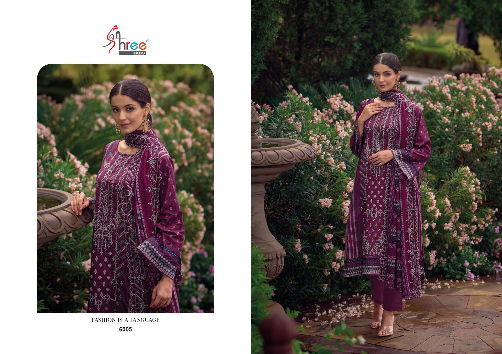 Shree Bin Saeed Lawn Collection Vol 6 Cotton Salwar Kameez
